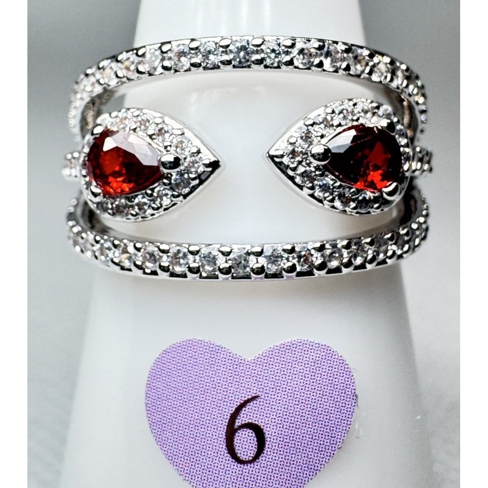 Size 6 Bomb Party January Ring - RG37787 Slay Mode: Activated - Rhodium Plated